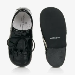 Childrens Classics Black Patent Leather Brogues Clearance