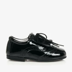 Childrens Classics Black Patent Leather Brogues Clearance