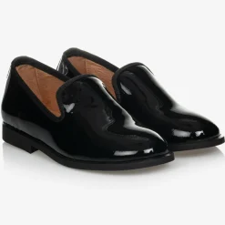 Childrens Classics Black Patent Leather Loafers Sale
