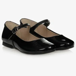 Manuela de Juan Black Patent Leather Shoes Outlet