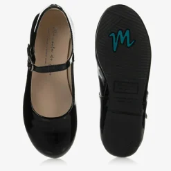 Manuela de Juan Black Patent Leather Shoes Outlet