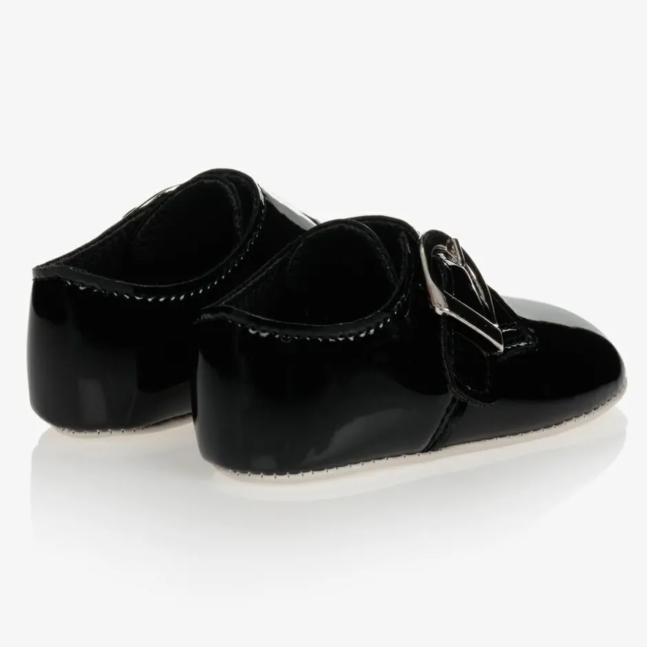 Early Days Baypods Black Patent Pre-Walker Shoes Online
