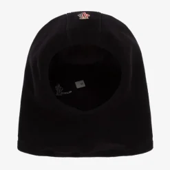 Moncler Enfant Black Polar Fleece Balaclava