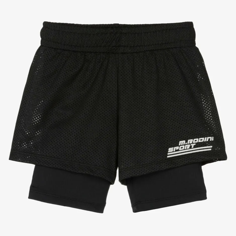 Mini Rodini Black Quick Dry Mesh Sport Shorts New