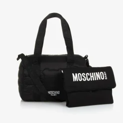 Moschino Baby Black Quilted Changing Bag (34cm) Hot