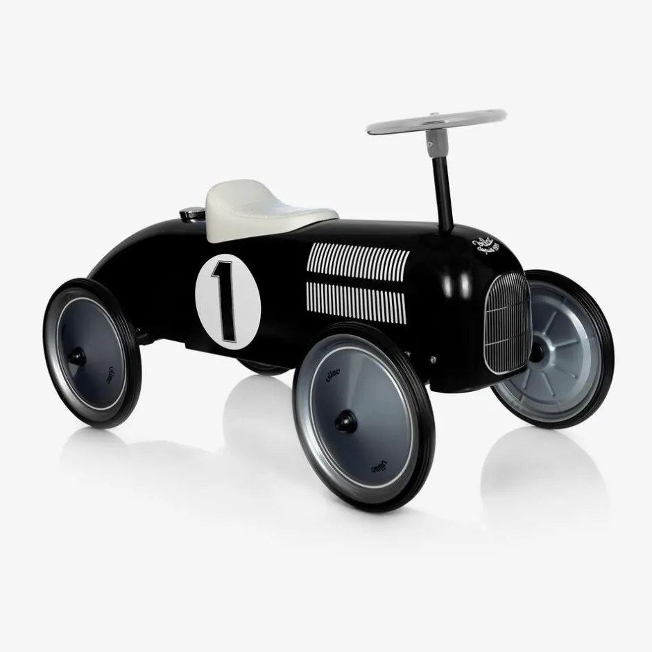 Vilac Black Ride-On Vintage Car (76cm) New