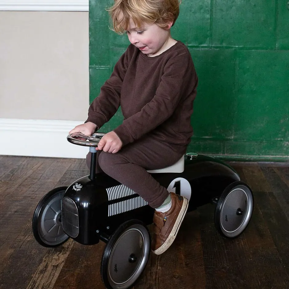 Vilac Black Ride-On Vintage Car (76cm) New