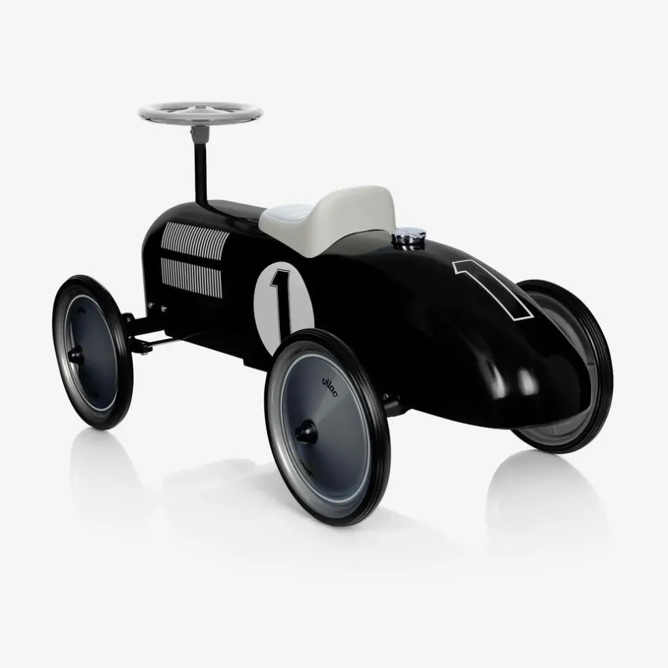 Vilac Black Ride-On Vintage Car (76cm) New
