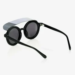 Mini Rodini Black Round Visor Sunglasses Clearance