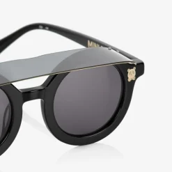 Mini Rodini Black Round Visor Sunglasses Clearance