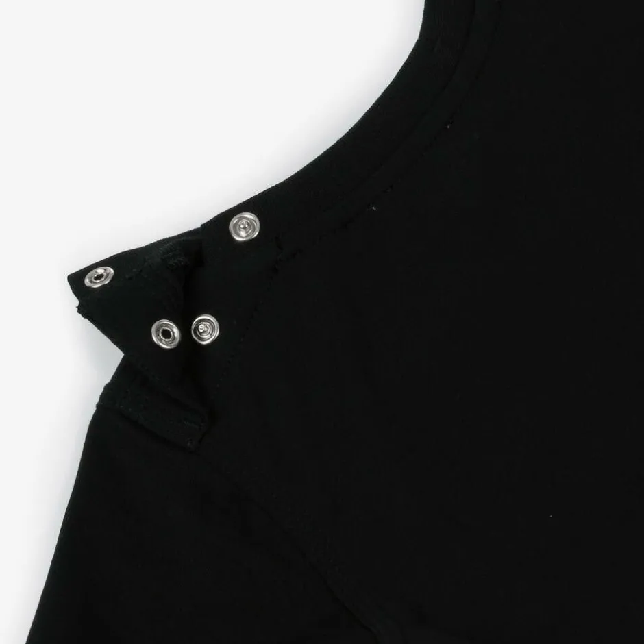 Burberry Black Script Logo Cotton Baby T-Shirt Sale