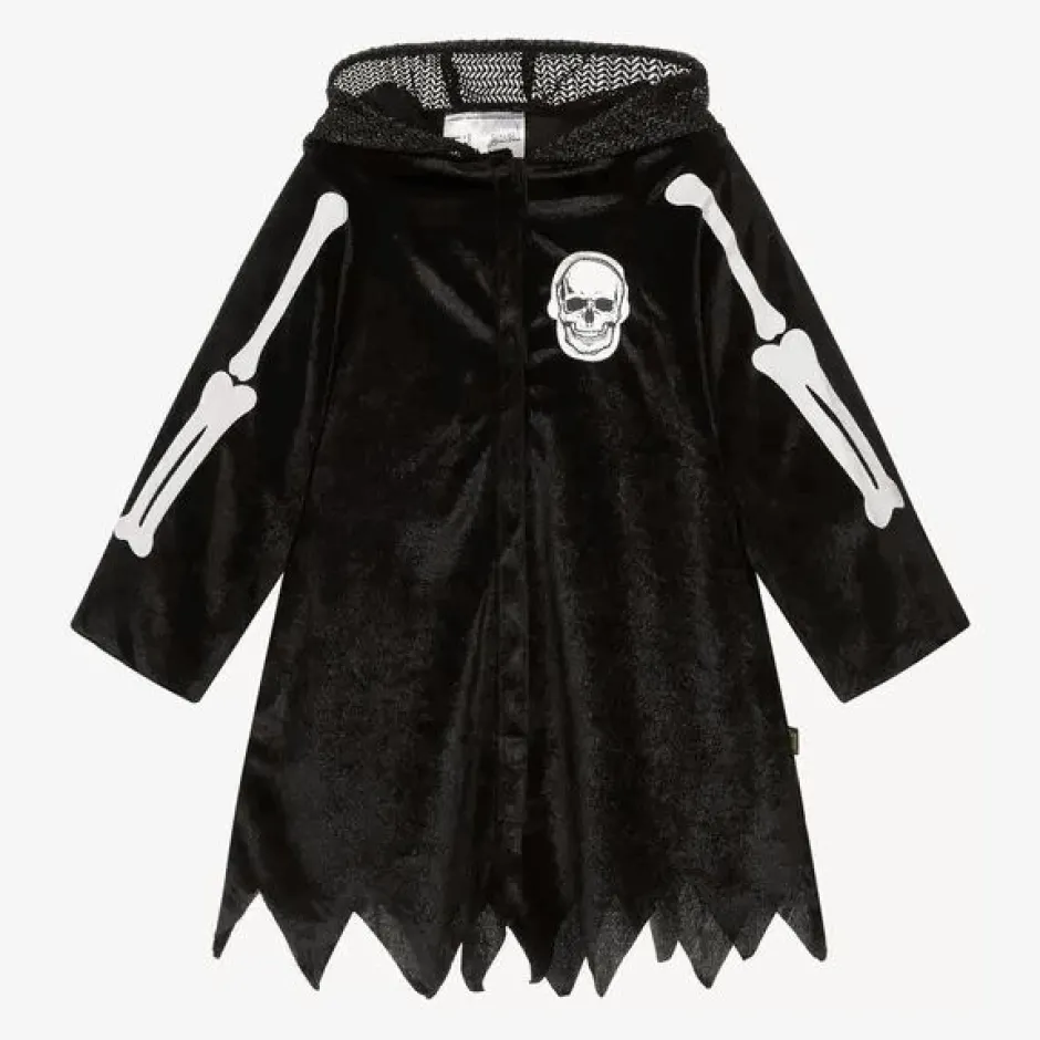 Souza Black Skeleton Costume Cape Hot