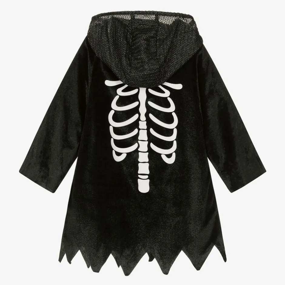Souza Black Skeleton Costume Cape Hot