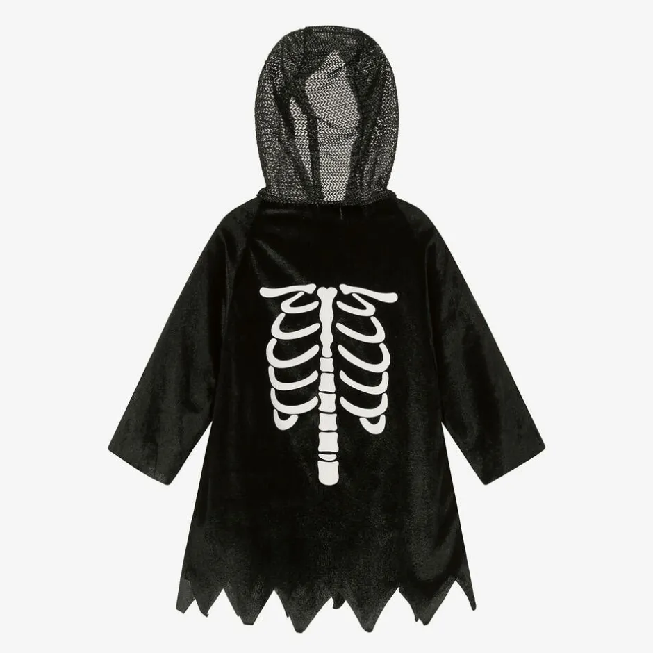 Souza Black Skeleton Costume Cape Hot