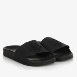 Moncler Enfant Black Sliders Clearance