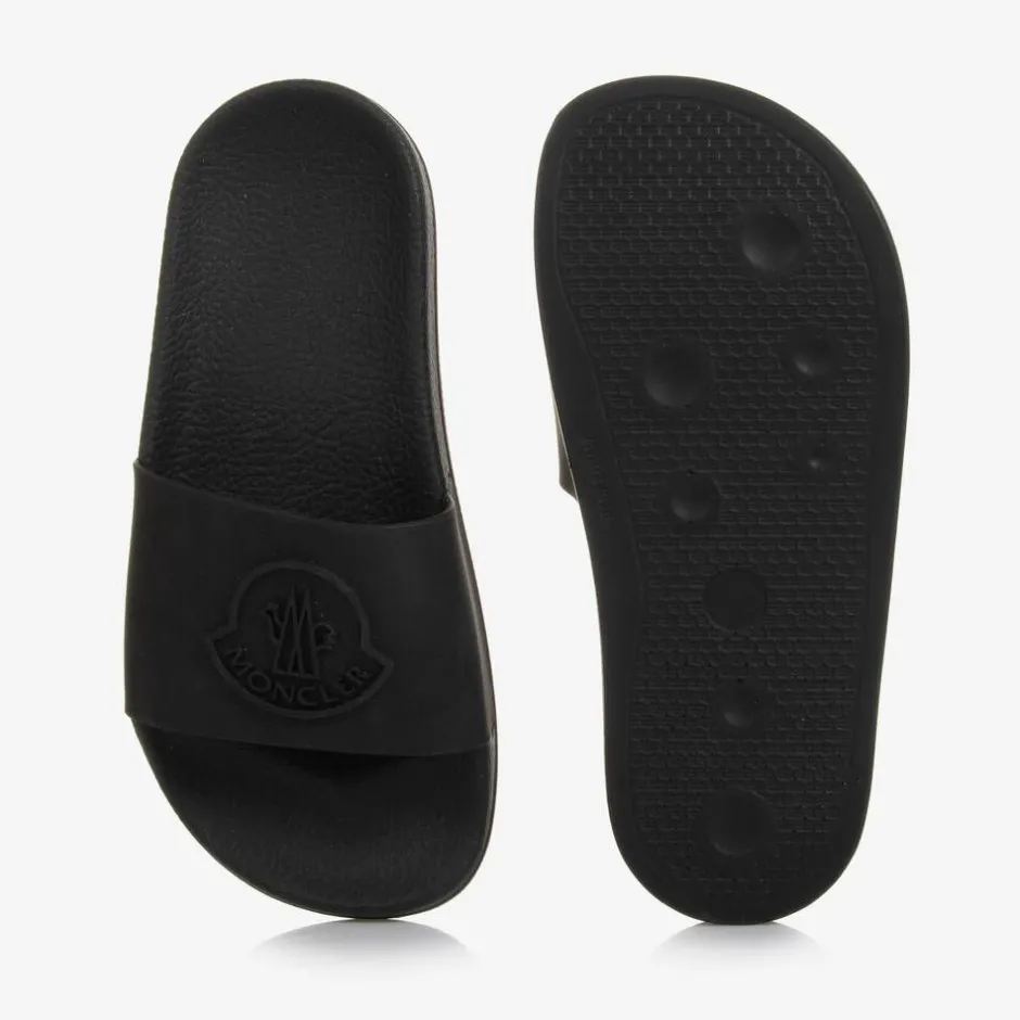 Moncler Enfant Black Sliders Clearance
