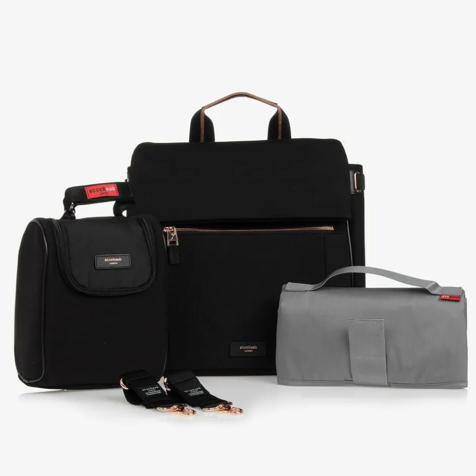 Storksak Black St James Scuba Changing Bag (37cm)