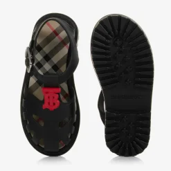 Burberry Black TB Monogram Jelly Shoes Best