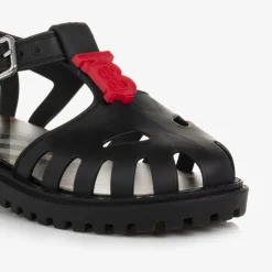 Burberry Black TB Monogram Jelly Shoes Best