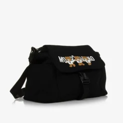 Moschino Baby Black Teddy Bear Logo Changing Bag (30cm) Online