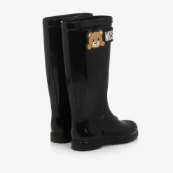 Moschino Black Teddy Bear Rain Boots Clearance