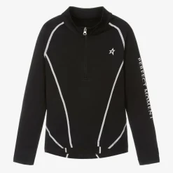 Perfect Moment Black Thermal Base Layer Half-Zip Top Hot