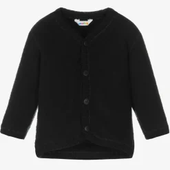 Joha Black Thermal Wool Cardigan Hot