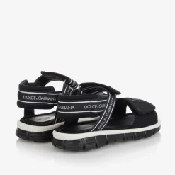 Dolce amp; Gabbana Black Velcro Sandals Outlet