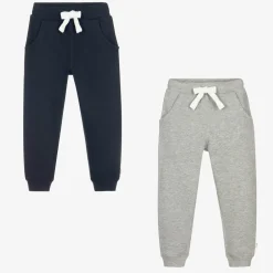 Minymo Blue & Grey Cotton Joggers (2 Pack) Discount