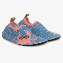 Playshoes Blue & Pink Crab Aqua Shoes New