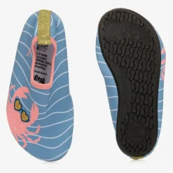 Playshoes Blue & Pink Crab Aqua Shoes New