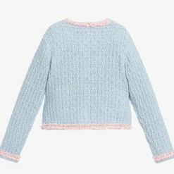 Angels Face & Pink Knitted Jacket Blue Sale
