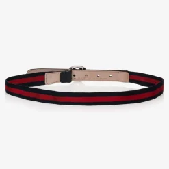 Gucci Blue & Red Web GG Belt New