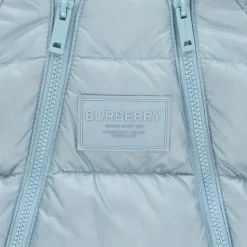 Burberry Blue & Vintage Check Baby Snowsuit Outlet