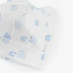 Kissy Kissy Blue & White Cotton Baby Sheep Hat Discount