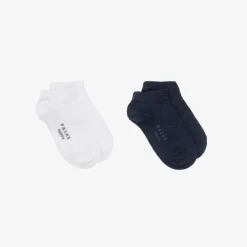 Falke Blue & White Cotton Trainer Socks (2 Pack) Discount