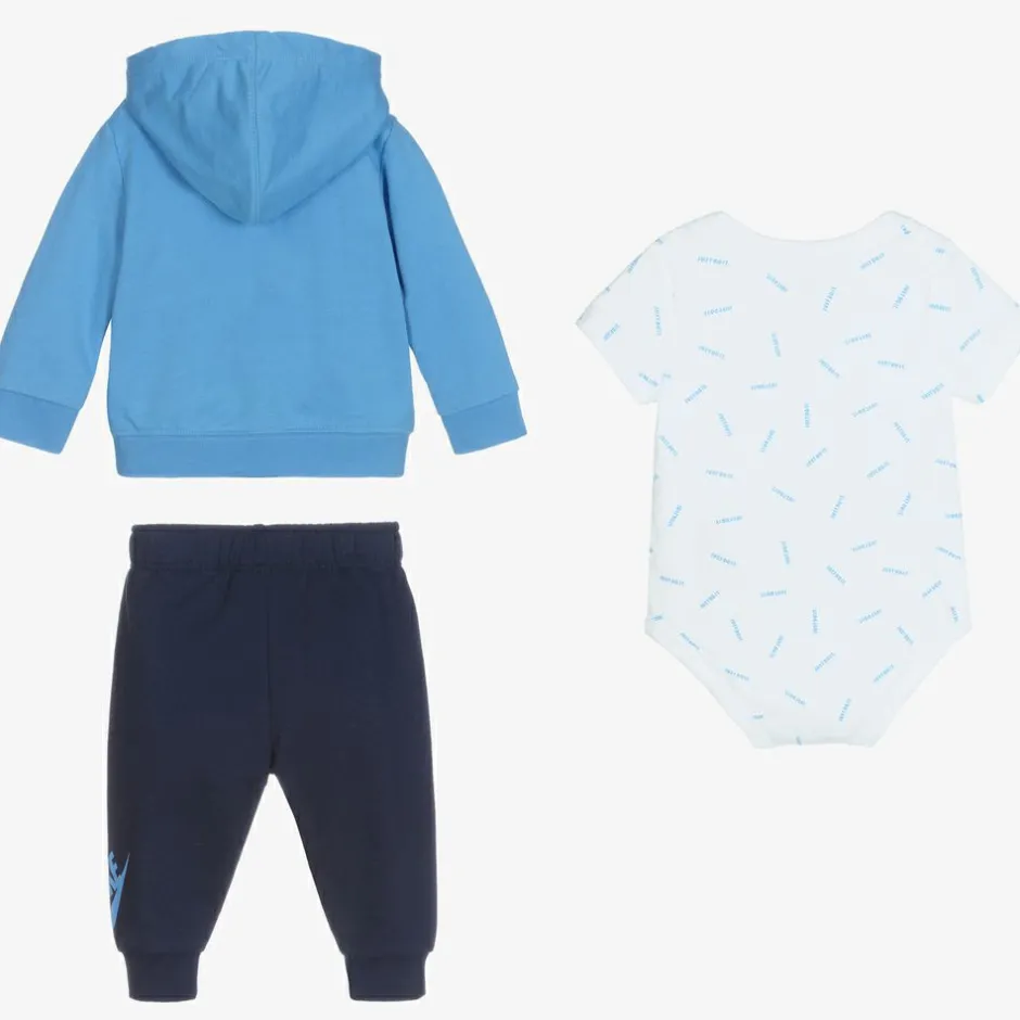 Nike Blue & White Tracksuit Set Discount