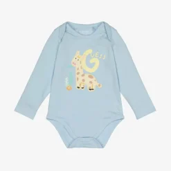 Guess Blue & Yellow Cotton Bodyvests (5 Pack) Online