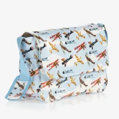 Powell Craft Blue Aeroplane Baby Changing Bag (36cm) Hot