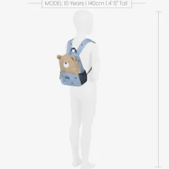 Mayoral Blue & Beige Bear Backpack (25cm) Online