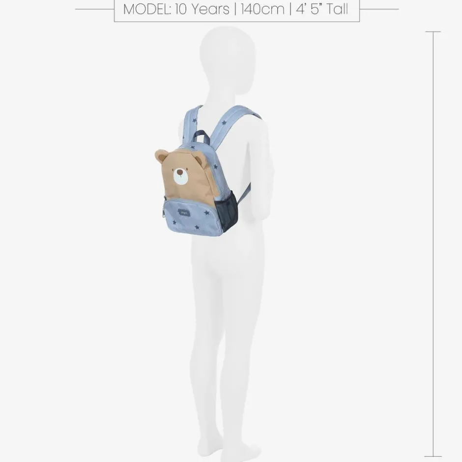 Mayoral Blue & Beige Bear Backpack (25cm) Online