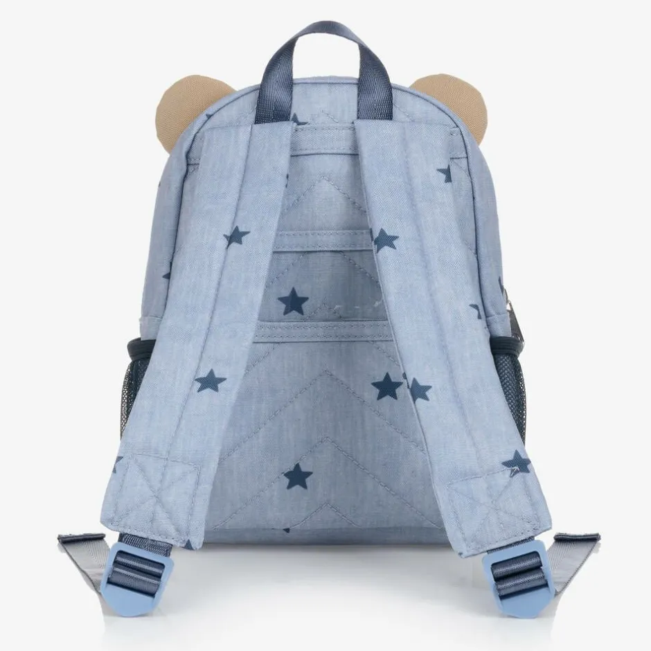 Mayoral Blue & Beige Bear Backpack (25cm) Online