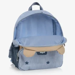 Mayoral Blue & Beige Bear Backpack (25cm) Online