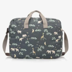 Pasito a Pasito Walking Mum Blue & Grey Jungle Print Suitcase (49cm) Clearance