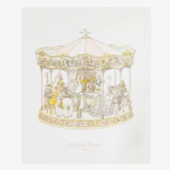 Atelier Choux Paris Blue & Pink Organic Cotton Reversible Duvet (132cm) Online