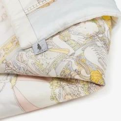 Atelier Choux Paris Blue & Pink Organic Cotton Reversible Duvet (132cm) Online