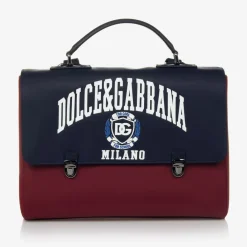 Dolce amp; Gabbana Blue & Red Satchel Backpack (34cm) Hot
