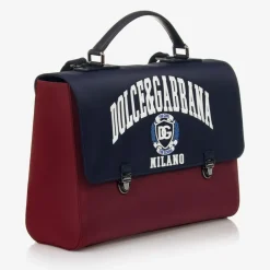 Dolce amp; Gabbana Blue & Red Satchel Backpack (34cm) Hot