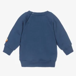 Gucci Blue Bear Logo Baby Sweatshirt Outlet