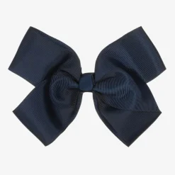 Bowtique London Blue Bow Hair Clip (15cm) Navy Online